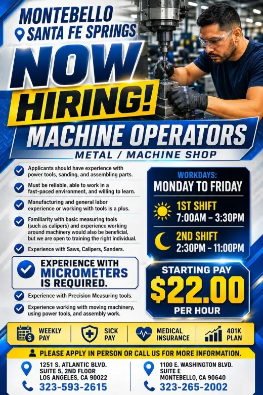 Machine Operator