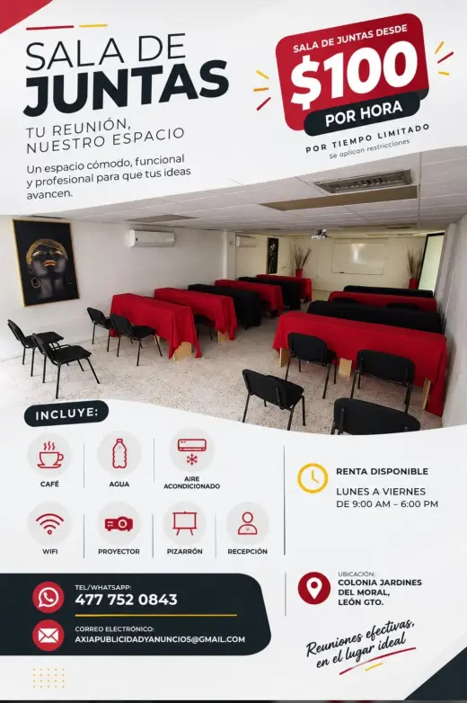 ¿Eres consultor, coach o líder  buscas dónde impartir tu próximo curso o taller?