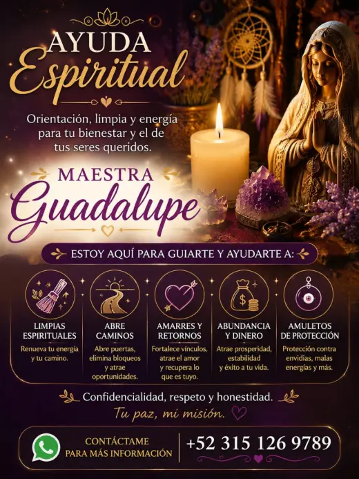 Servicios de Orientación y Limpieza Espiritual