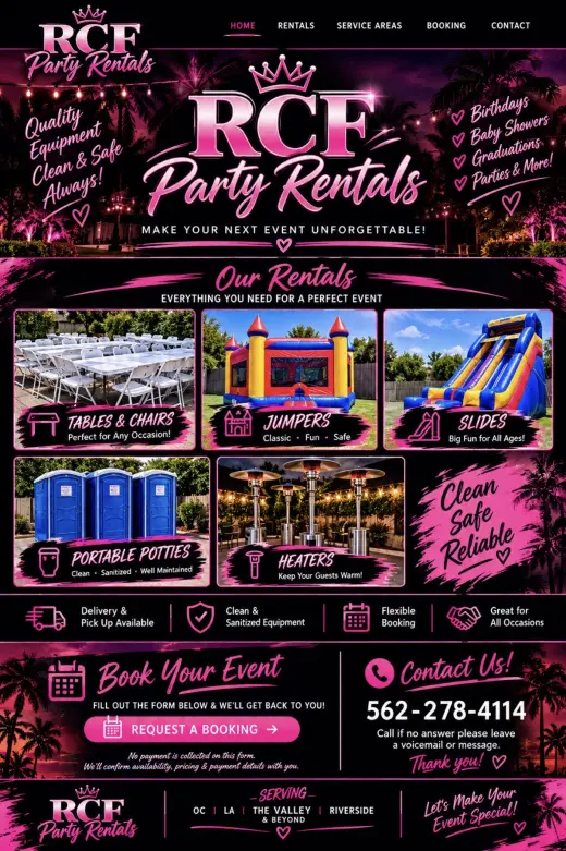 RCF Alquiler de Fiestas - ¡Haz que tu Evento sea Inolvidable!