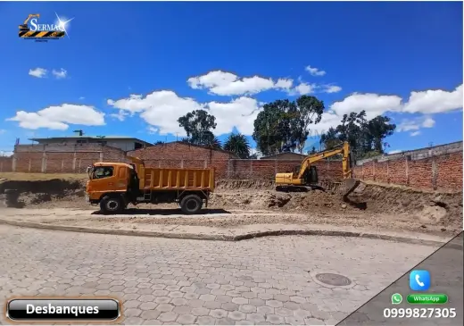 Alquiler de Excavadora, Desbanques, Derrocamientos, Demolición, Excavación.