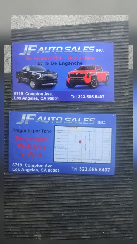 Tarjetas de Negocios de Ventas de Autos - Pick-Ups y Vans