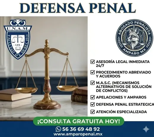 Abogado Penalista México – Especialista en Amparo y Defensa Penal