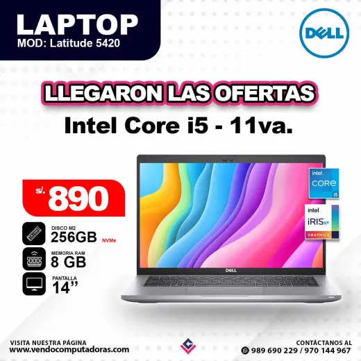 Laptop DELL Core i5 - 11va / 5420