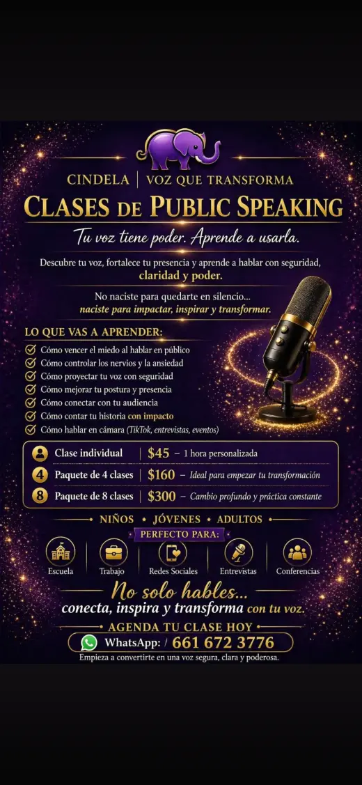 Aprenda a hablar en público
