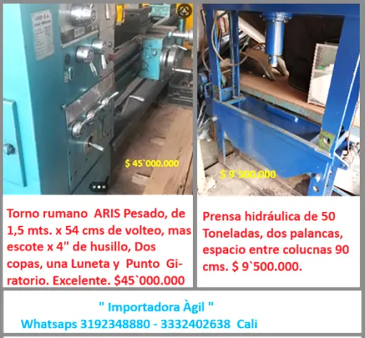 Torno pesado y prensa Hidr.
