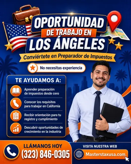 CREA UNA NUEVA OPORTUNIDAD DE INGRESOS, CONVIÉRTETE EN PREPARADOR DE IMPUESTOS