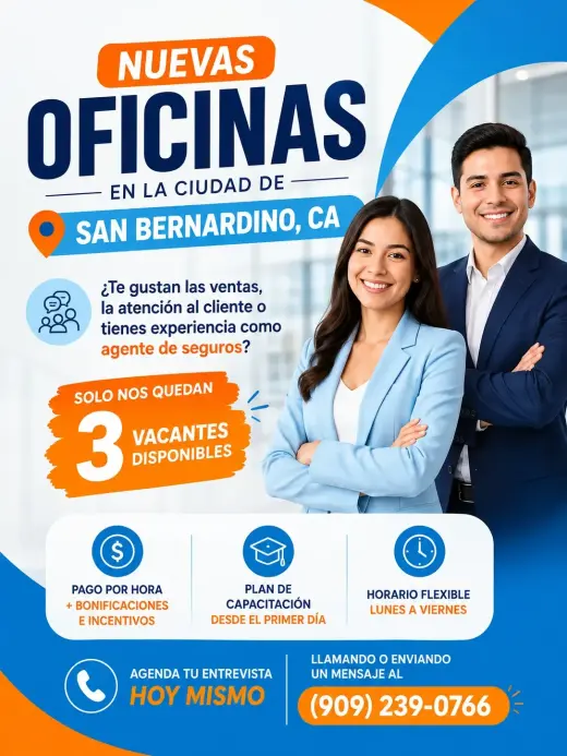 Nuevas Oficinas en la Ciudad de San Bernardino, CA