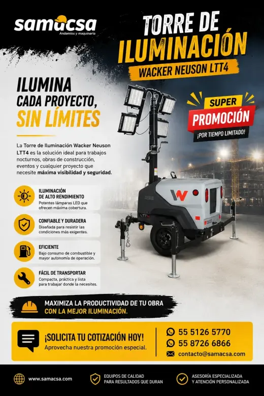 ¡Ilumina tus proyectos con Wacker Neuson!