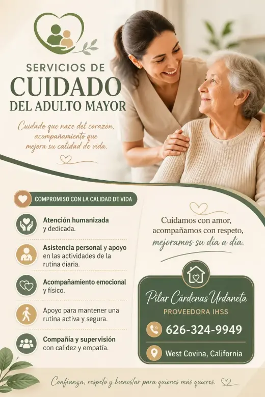 Servicios de Cuidado de adulto mayor