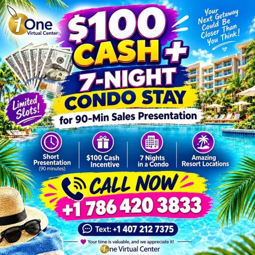 Paid Event Need Couples – $100 + 7-Night Resort for 90-Minutes