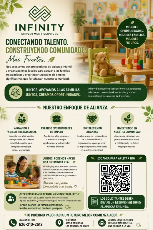 Oportunidades de Empleo y Cuidado Infantil
