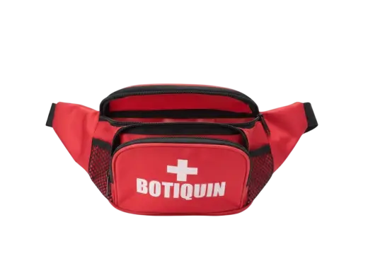 Bolso botiquín tipo canguro para primeros auxilios