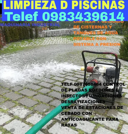 Limpieza de Cisternas en Chillogallo Teléf 0983439614