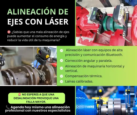 Alineación de ejes con láser