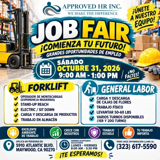 Feria de Empleo - ¡Grandes Oportunidades Laborales!