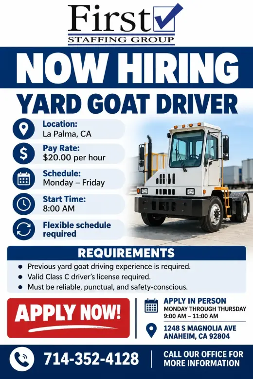 🚛 POSITION - YARD GOAT