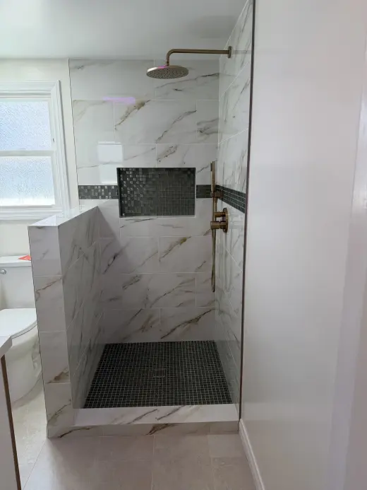 Renovación de Ducha Moderna con Diseño Elegante