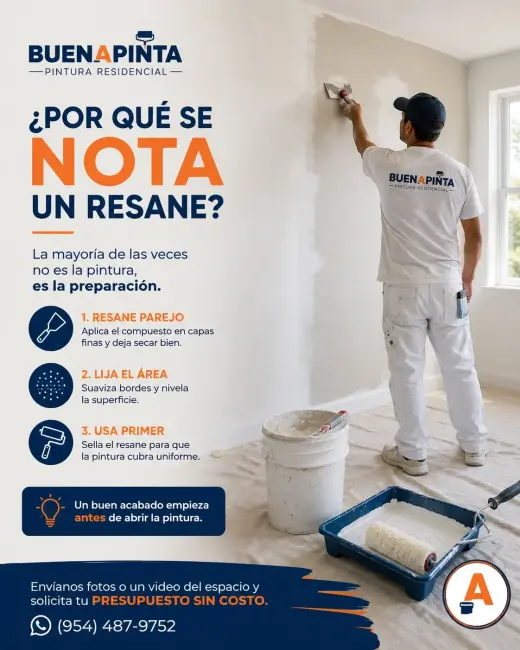 Pintaste la pared… pero ¿todavía se ve dónde estaba el resane? 👀