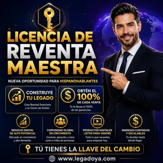 Oportunidad de Licencia de Reventa Maestra para Hispanohablantes