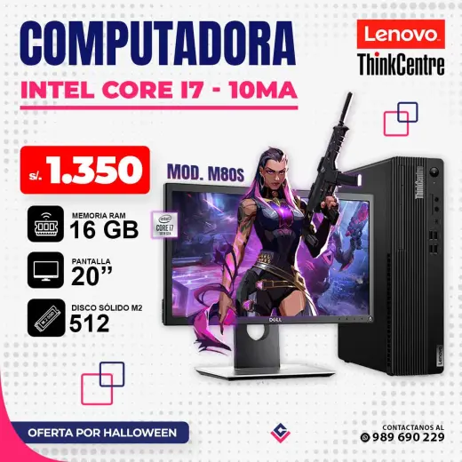 Computadora Lenovo Intel Core i7 - 10ma