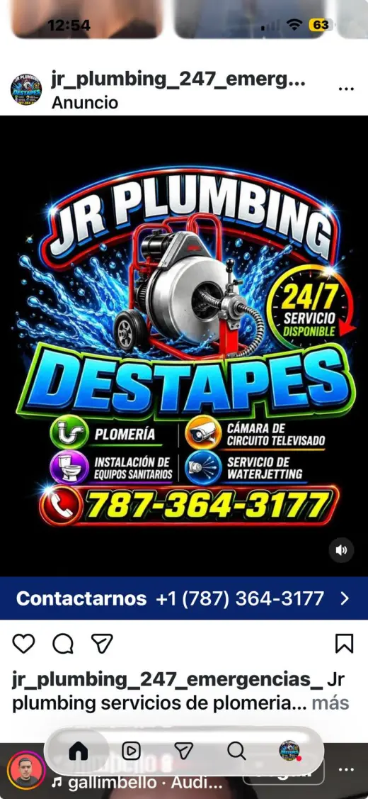 Plomeria y Destapes 24/7 y emergencias