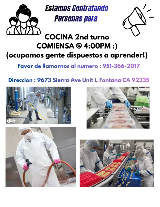 Buscamos asociados para trabajar en un ambiente de almacén de cocina.