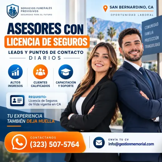 Asesores con Licencia de Seguros - Leads y Puntos de Contacto Diarios