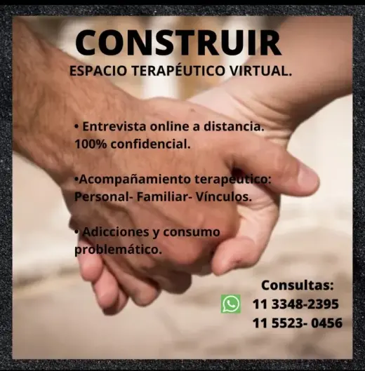 Espacio terapéutico virtual a distancia.