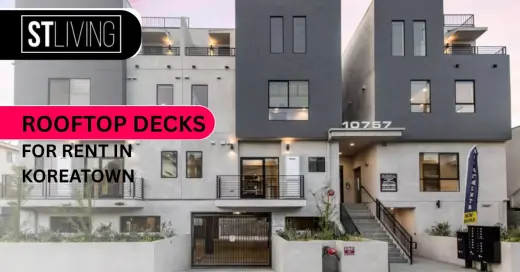 Modern Rooftop Decks for Rent in Koreatown with City Views