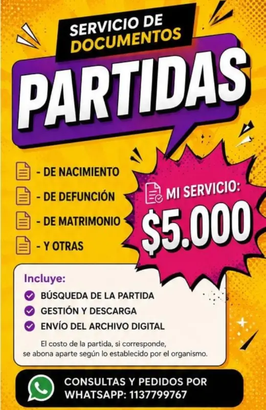 Trámites de Partidas Online - Búsqueda y Gestión Rápida - CABA y GBA