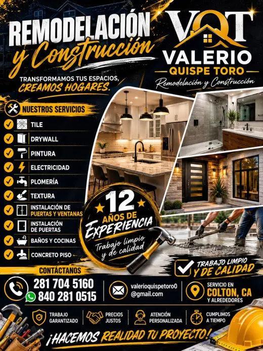 Servicios de Remodelación y Construcción