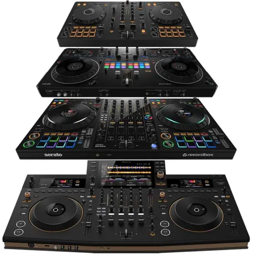 controladores para DJ, mesas de mezclas para DJ, controladores MIDI, sintetizado