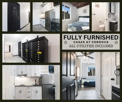 Estudio Amueblado en Cordova St $1,045 - Servicios Incluidos