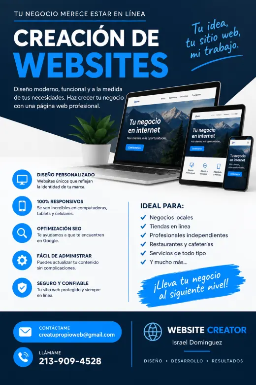 Servicios Profesionales de Creación de Sitios Web