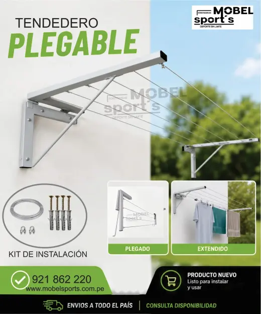 Tendedero Plegable para Ropa / MOBEL SPORTS