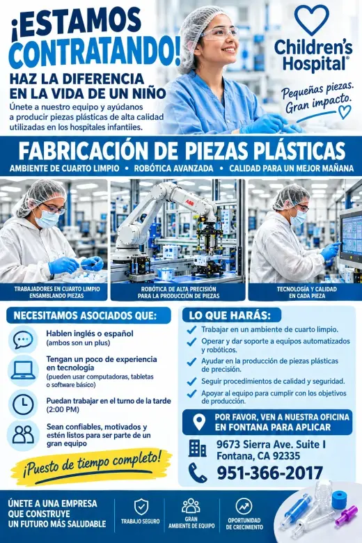 📢 ¡ESTAMOS CONTRATANDO! 📢