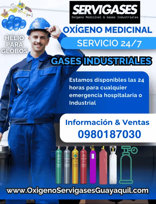 Servicios de Oxígeno Medicinal y Gases Industriales 24/7