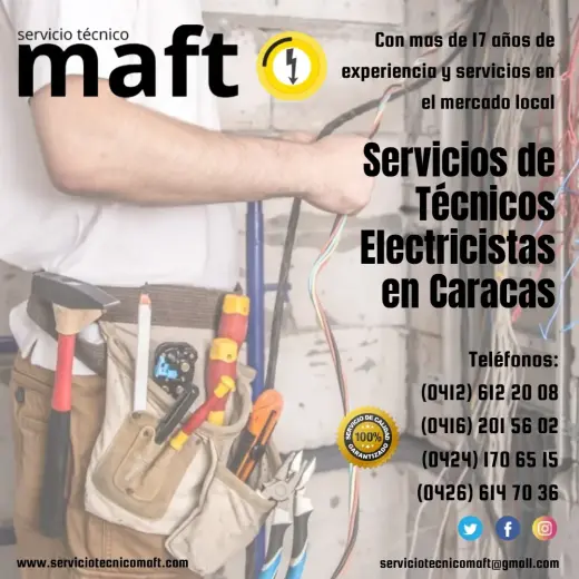 Técnico electricista en Caracas