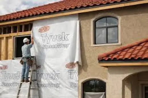 Stucco and windows