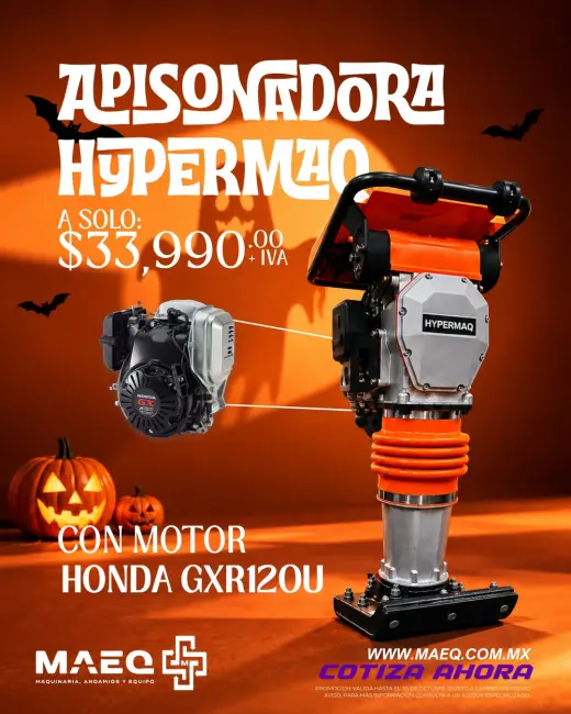 Apisonadora Hypermaq con Motor Honda GXR120U