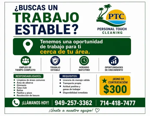 LIMPIEZA EN RUTA – SOLO MAÑANAS