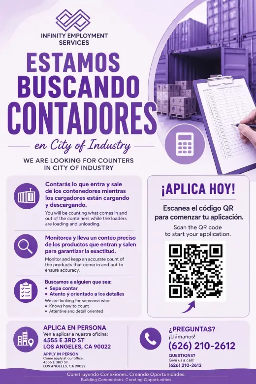 ESTAMOS CONTRATANDO: CONTADORES