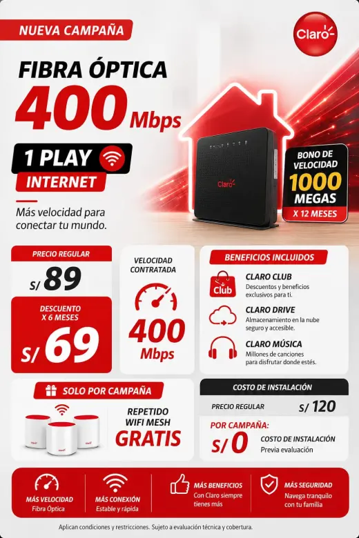 🚀 ¡NUEVA CAMPAÑA INTERNET FIBRA ÓPTICA CLARO! 🚀901612780