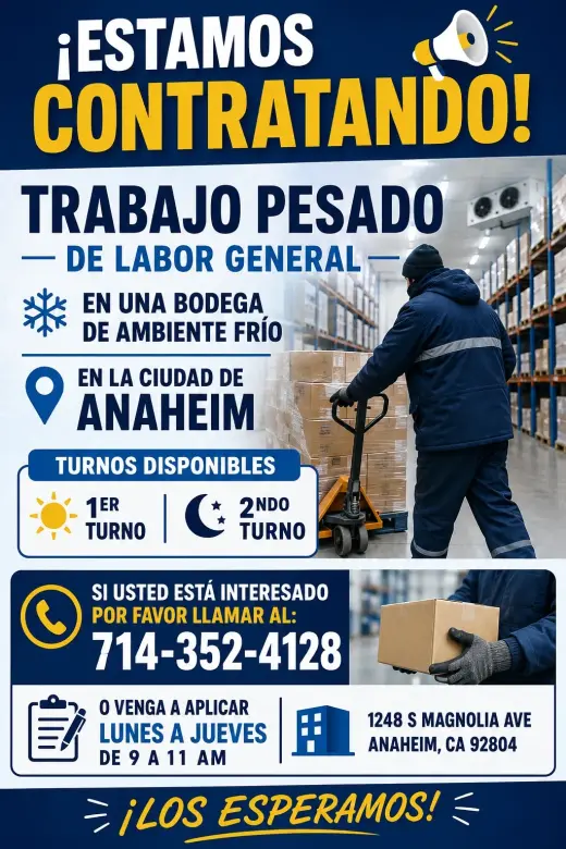 🚨 ¡ESTAMOS CONTRATANDO! 🚨