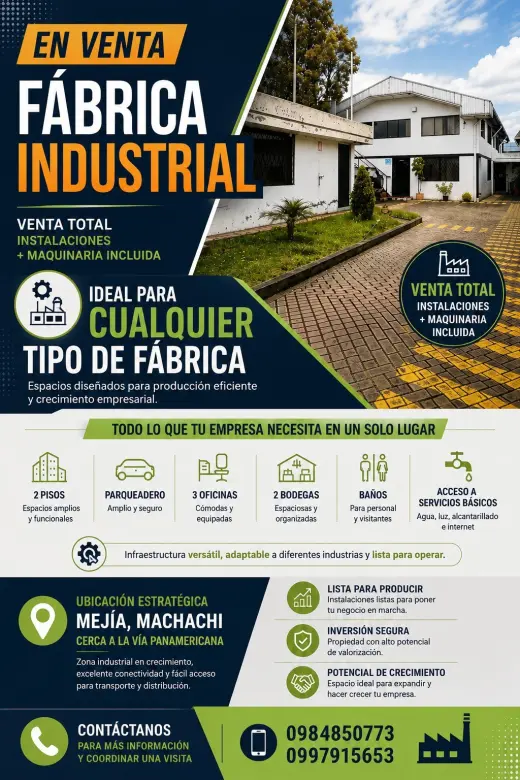 Fábrica Industrial en Venta - Instalaciones Completas Incluidas