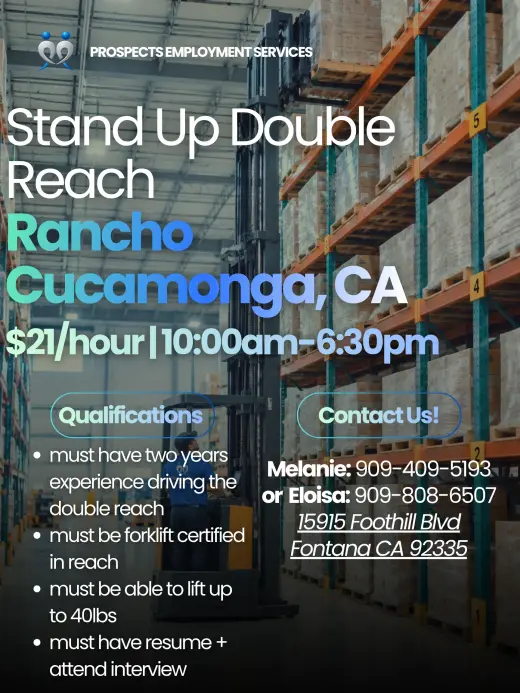Stand Up Double Reach en Rancho Cucamonga