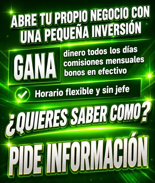 OPORTUNIDAD PARA AUMENTAR TUS INGRESOS