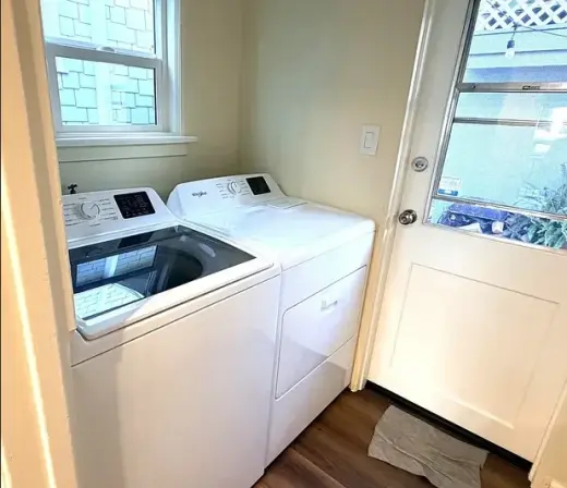 Updated and very private back unit