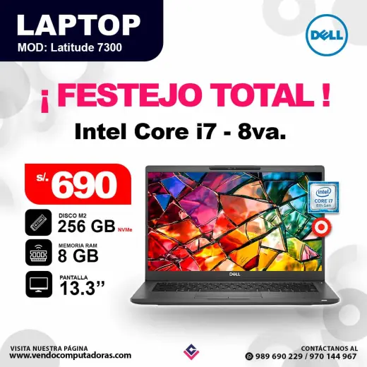 Laptop DELL Intel core i7 - 8va.